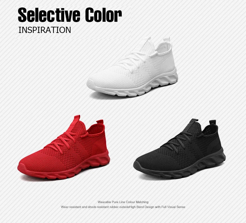 Breathable Men's Sneaker Casual Antiskid and Wear-resistant Jogging Men Sport Shoes Hot Sale Light Man Running Comfortable Pi-Mart