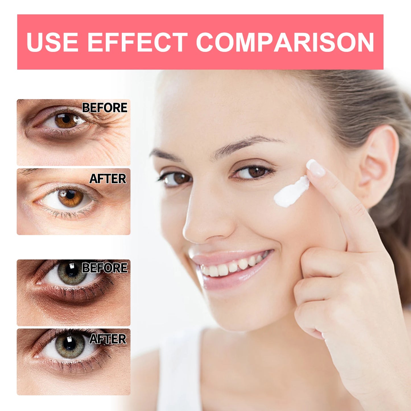 Retinol Eye Cream Stick Lightening Dark Circles Anti-Puffiness Smooth Brightening Moisturizing Firming Under Eye Treatment Care Pi-Mart