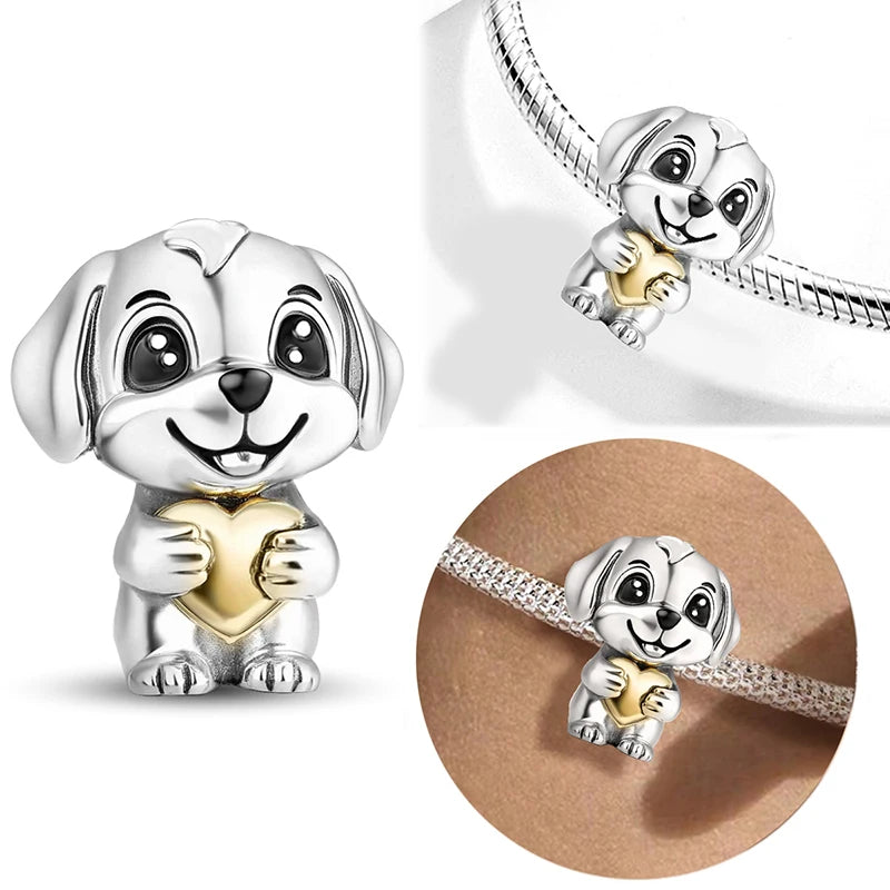925 Sterling Silver Sunglasses Duck Puppy Cooking Mouse Bead Diy Bracelet Bangle Making Gift Of High Quality Fine Jewelry Pi-Mart