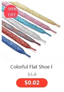 Classic Shoelaces for Sneakers Flat Mixed-colors Shoe laces AF1/AJ Shoelace Elastic Laces Shoes 100/120/140CM Strings 1Pair Pi-Mart