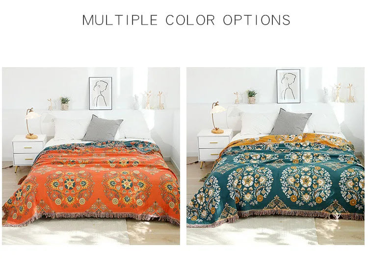 Nordic Throw Blanket For Beds Cotton Double Sided Sofa Cover Sofa Cushion Soft Blanket Leisure Bedspread Four Seasons Thin Quilt Pi-Mart