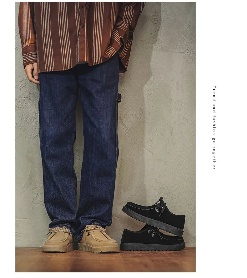 Men Thick Soled Sneakers Fashion Spring/Autumn Soft Board Shoes Personalized Trend Versatile Multi Functional Men Casual Shoes Pi-Mart
