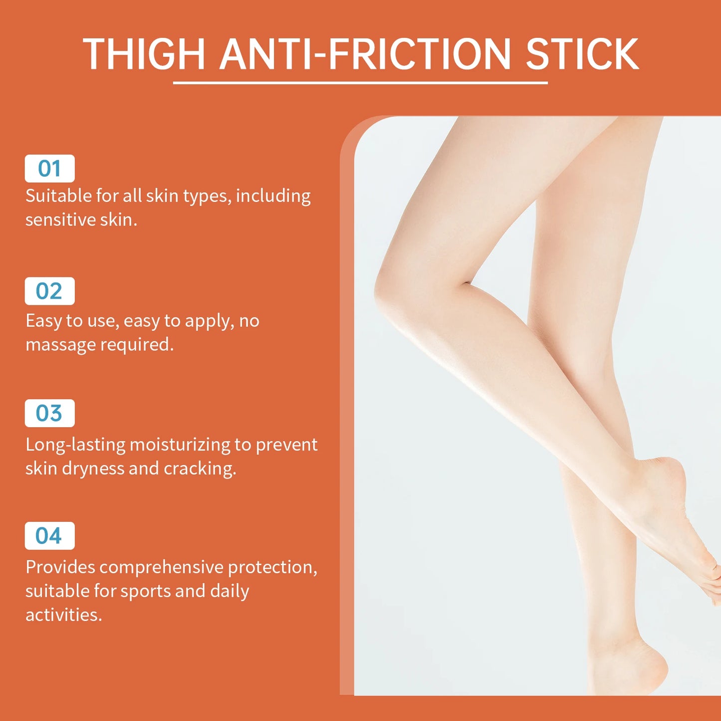 Anti Chafing Stick Running Prevent Arm Chest Thigh Chafing Irritation Aloe Soothe Moisturize Rough Skin Outdoor Anti Chafe Balm Pi-Mart