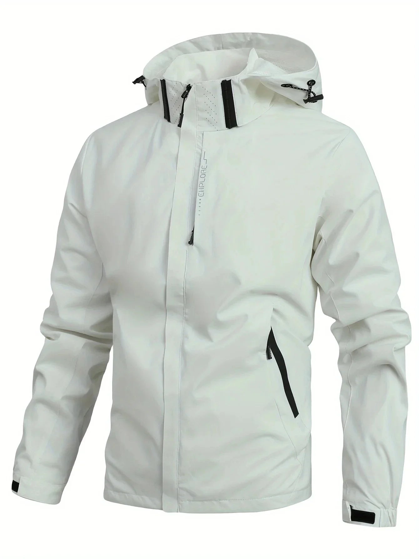 Men's Waterproof Rain Jacket Lightweight Outer Hooded Outdoor Raincoat Hiking Windproof Jacket Climbing Outdoor Jackets LadyShow.Store