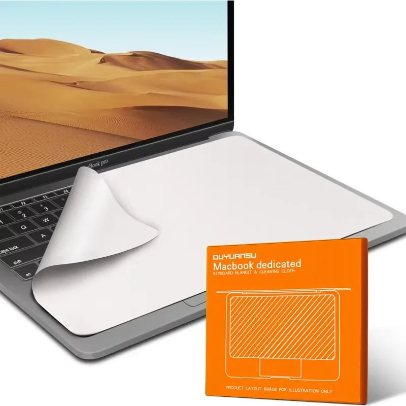 Laptop Screen Cleaner Microfiber Cover Keyboard Blanket Protective Film Cleaning Cloth For MacBook Pro 13/15/16 Inch Pi-Mart