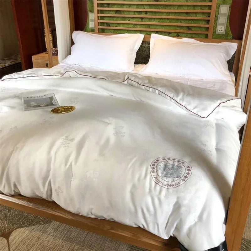 Formtheo Mulberry Silk Quilt Duvet Insert Luxury Warm Winter Duvet For Double Bed Pi-Mart