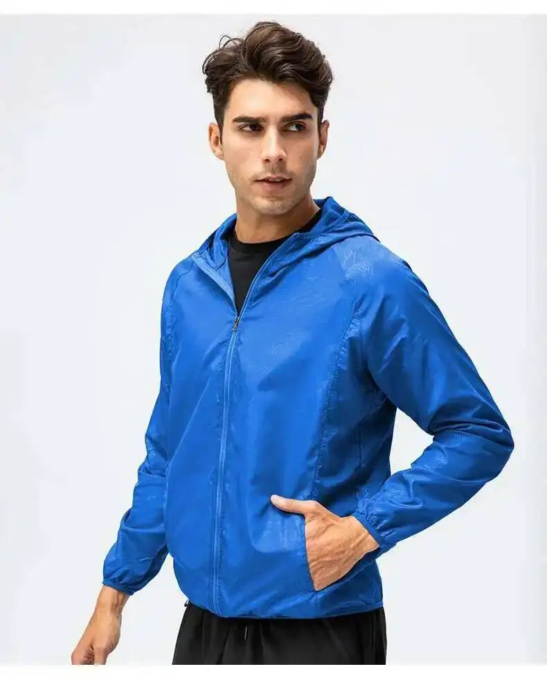Fishing Rain Wind Breaker Coat For Men Women Waterproof Jacket Hiking Climbing Clothes Sun Protection Quick Dry Rain Coat Pi-Mart