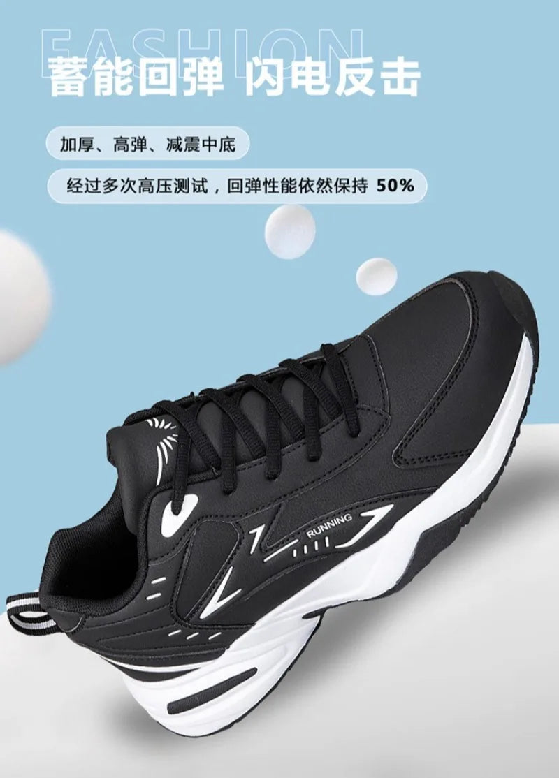 Autumn New Men Microfber Running Shoes Luxury Brand Men Shoes School Student Air-cushion Sneakers Fashion Man Casual Shoes 35-48 Pi-Mart