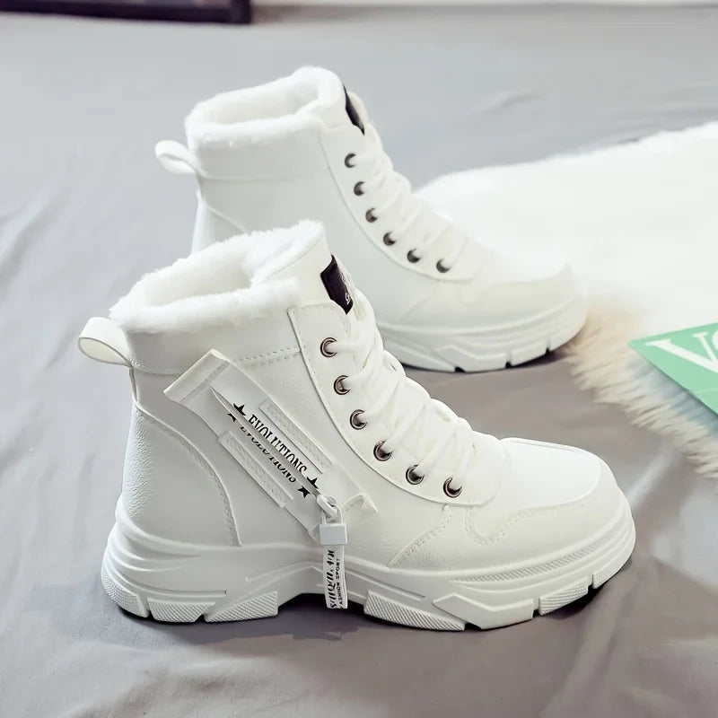 Women's Ankle Boot, Short Boot, Winter Boot with Thick Lining and Insulation, Stylish and Versatile, Thick-Soled Winter Boot LadyShow.Store