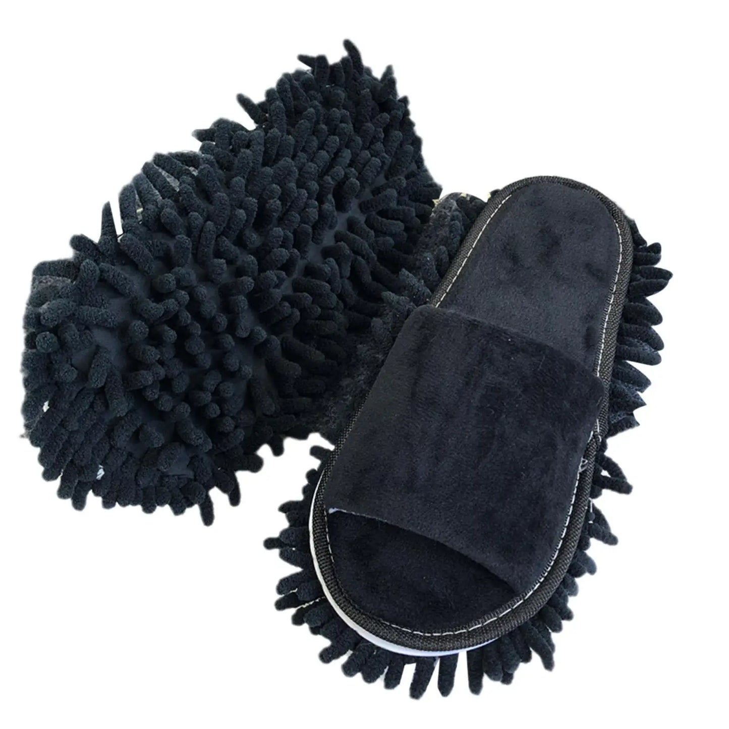 Lazy Mop Slippers Floor Dust Cleaning Slippers Shoes Clean Slippers Wipe The Floor Open-toed Lazy Wiping Slippers Mopping Shoes LadyShow.Store