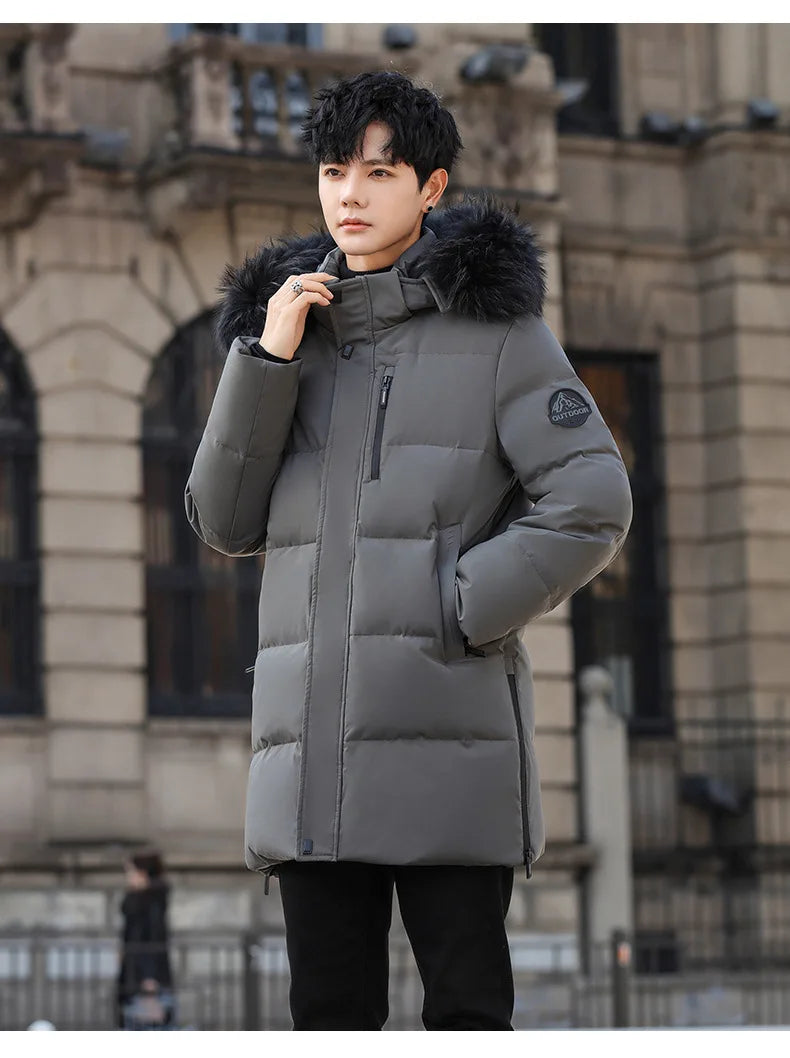 High Brand White Goose Down Jacket Coat Parka Men's Clothing Winter Padded Puffer Jackets Luxury Hooded Padding Outerwear HWY309 Pi-Mart