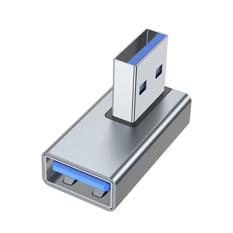 90 Degree Left Right Up Down Angled USB 3.0 A Male to Female Extension Connector Adapter for Laptop PC USB Chargers Converter Pi-Mart
