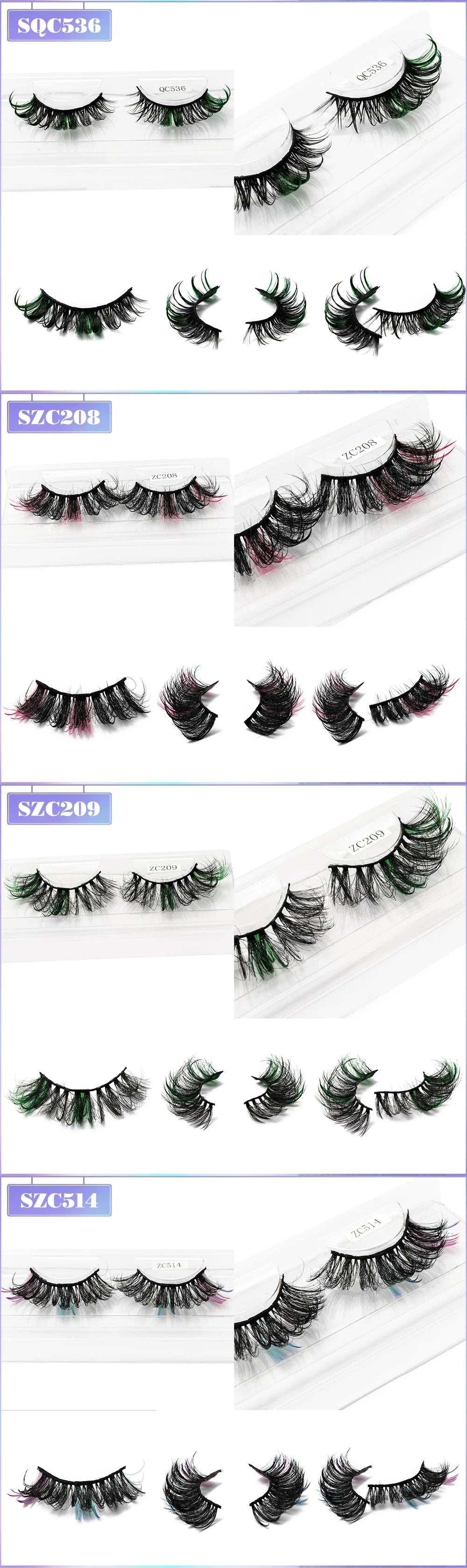 Yiernuo 1/5 Pairs Cosplay Anime Eyelashes Manga Lashes Dramatic Fairy Clusters Lashes Wet Look Lashes Pi-Mart