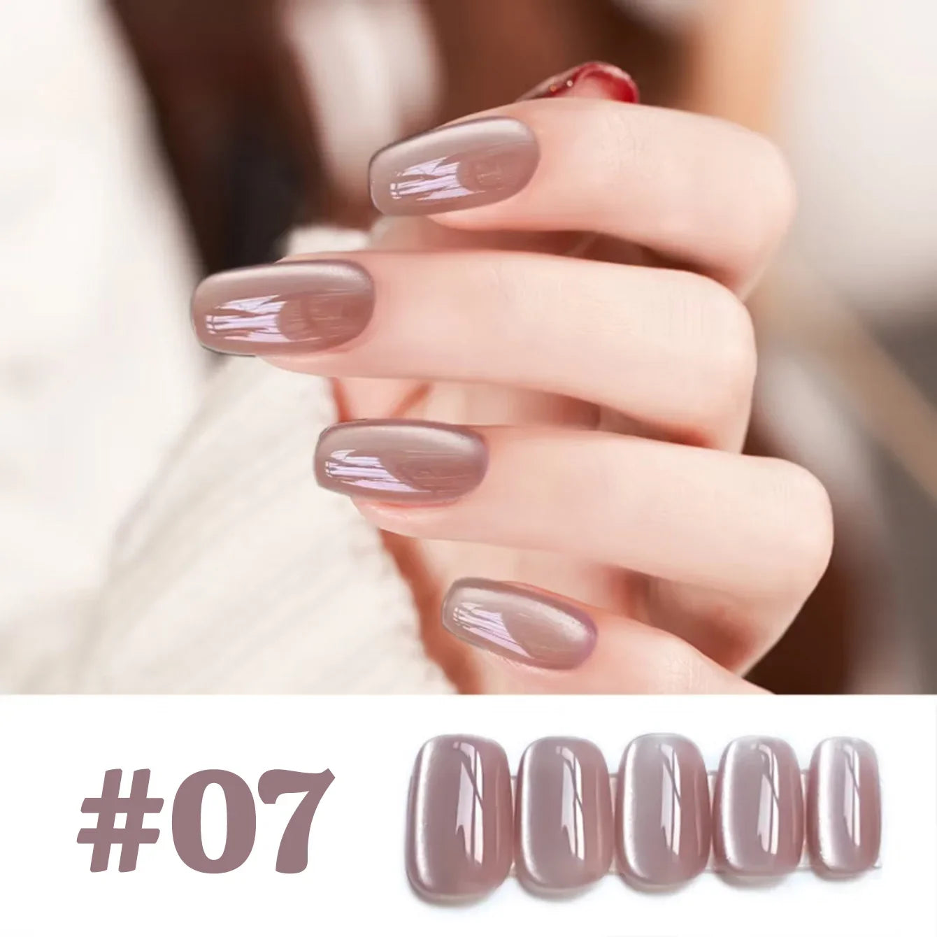 1-12pcs WS Hot Style Non-gray Universal White Cat Eye Gel Nail Polish Super Flash White Glass Bead Nail Art Nail Suppies Tri Light Beauty