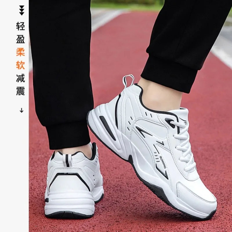 Autumn New Men Microfber Running Shoes Luxury Brand Men Shoes School Student Air-cushion Sneakers Fashion Man Casual Shoes 35-48 Pi-Mart