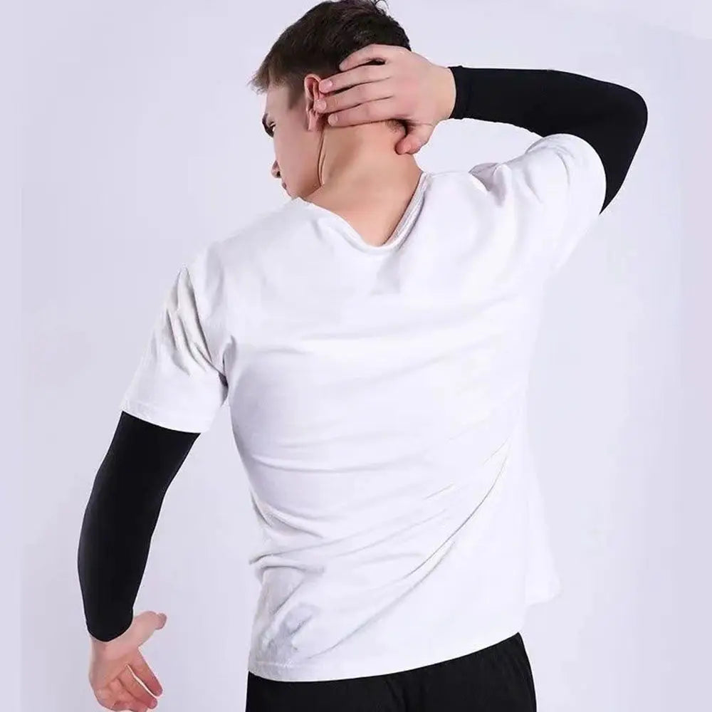 2Pcs Arm Sleeves Warmers Sports Sleeve Sun UV Protection Hand Cover Cooling Warmer Running Fishing Cycling Pi-Mart