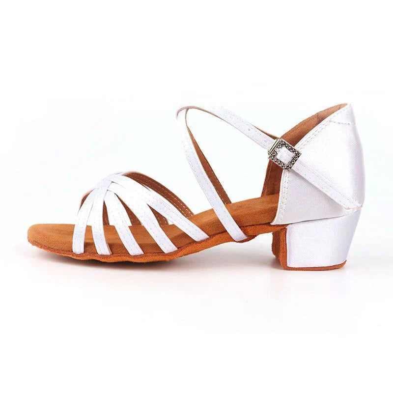 CLYFAN Children Dance Shoes for Girls Ballroom Latin shoes Ladies Modern Tango Dancing Women Latin Shoes Salsa Sandals LadyShow.Store