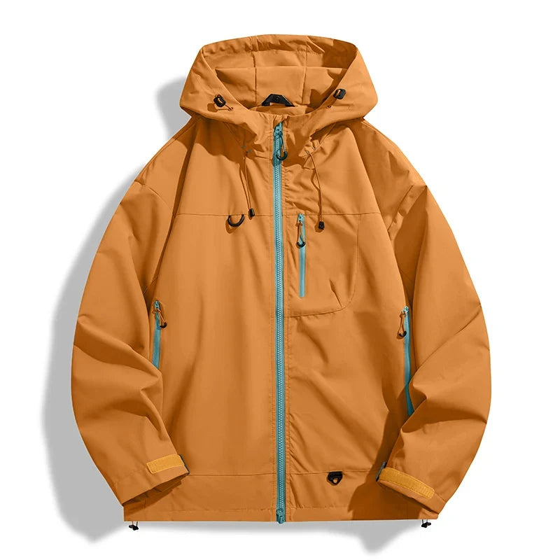 JNLN Unisex Waterproof Windbreaker Outdoor Sport Windproof Single-Layer Jacket Men Women Hiking Climbing Trekking Rain Coat LadyShow.Store