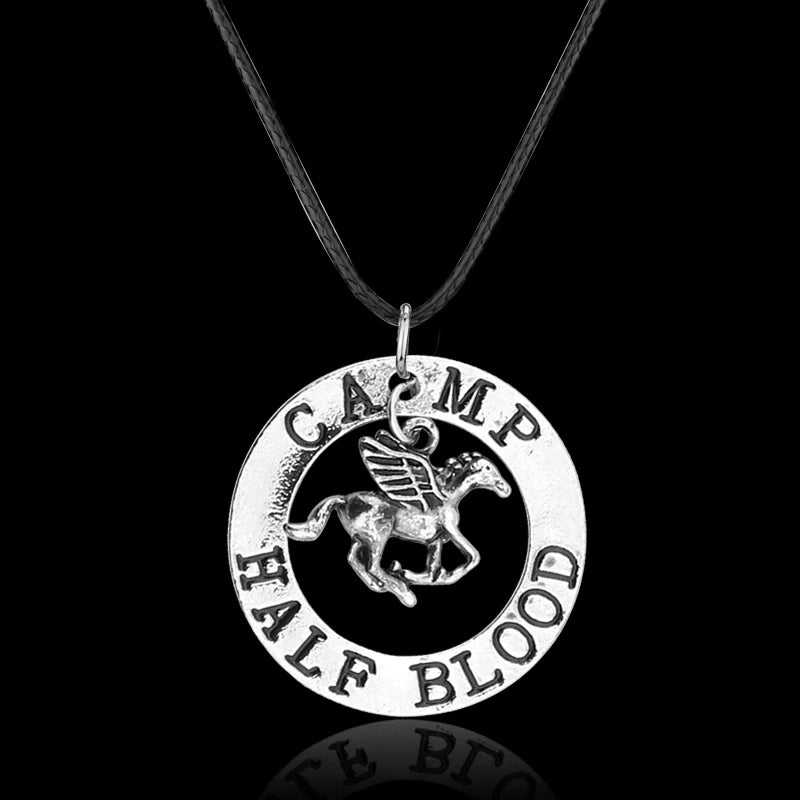 Fashion Movie Jewelry Charm Flying Horse Pendant Necklace Men Women Fans Gifts Sweater Accessory Gifts Pi-Mart