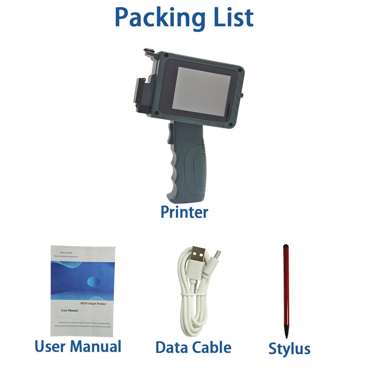 DCODE DC15 12.7mm Portable Handheld Inkjet Printer Lightweight Coding Machine Logo QR Barcode Text Image Date Handheld Printer Pi-Mart