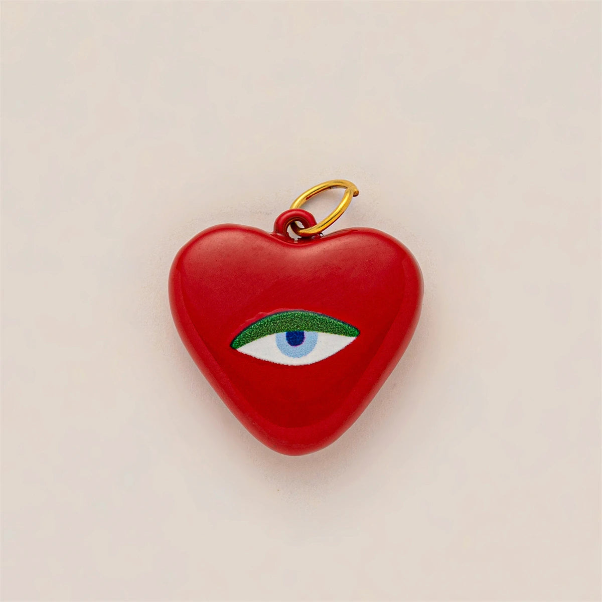 Colorful dopamine pendant necklace, heart-shaped sun, white dove, small snake, gold-plated and color preserving Pi-Mart