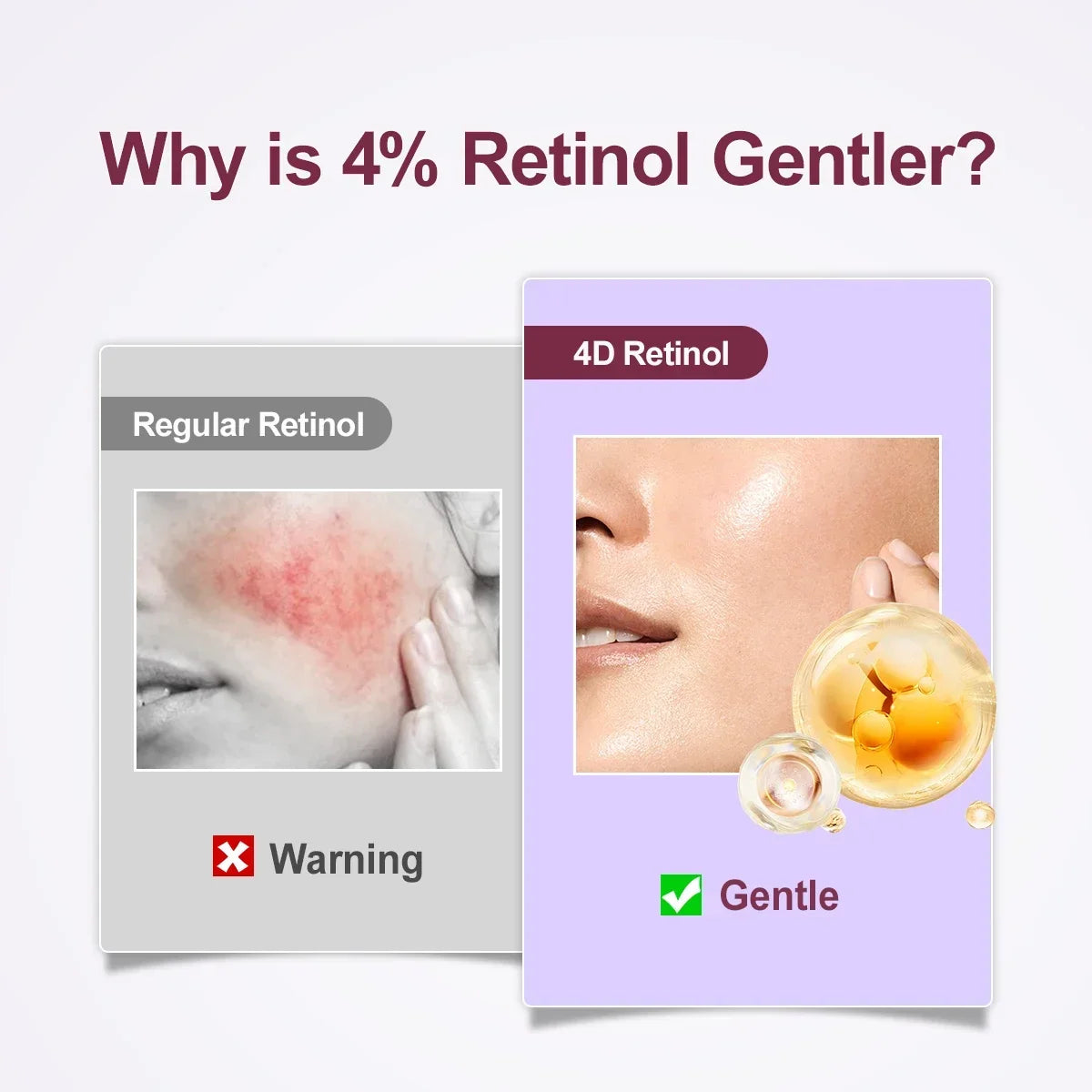 Retinol facial essence smoothes, moisturizes, reduces fine lines, tightens and nourishes essence Pi-Mart