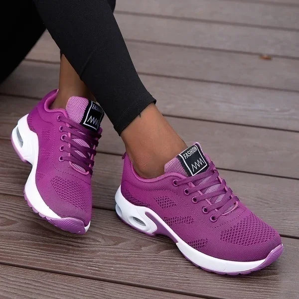 Women Platform Casual Sneakers Shoes Mesh Breathable Running Shoes Chunky Summer Sports Tenis Shoes 2024 Luxury Vulcanize Shoes LadyShow.Store