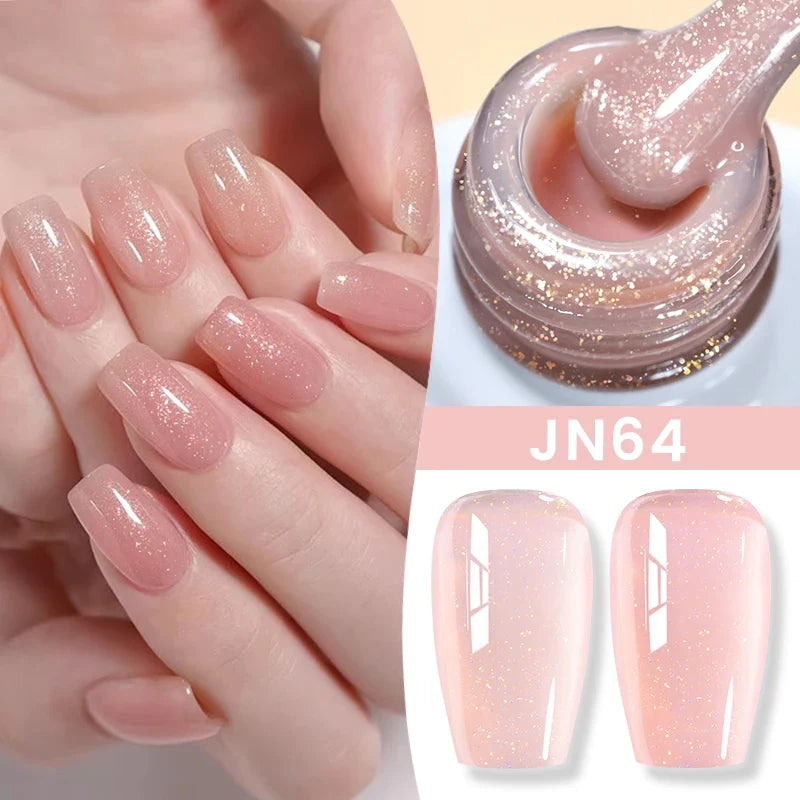 BORN PRETTY 83 Colors 10ml Jelly Nude Gel Nail Polish Autumn Amber Semi Transparent Manicure Soak off UV LED Nails Gel Varnish Tri Light Beauty