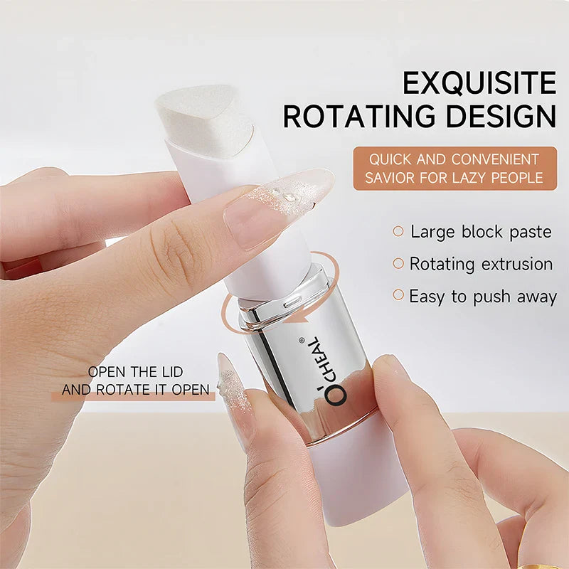 O'CHEAL Temperature Changing Foundation Stick Facial Coverage Blemishes Pores Double-Headed Face Matte Makeup Foundation Cream Tri Light Beauty