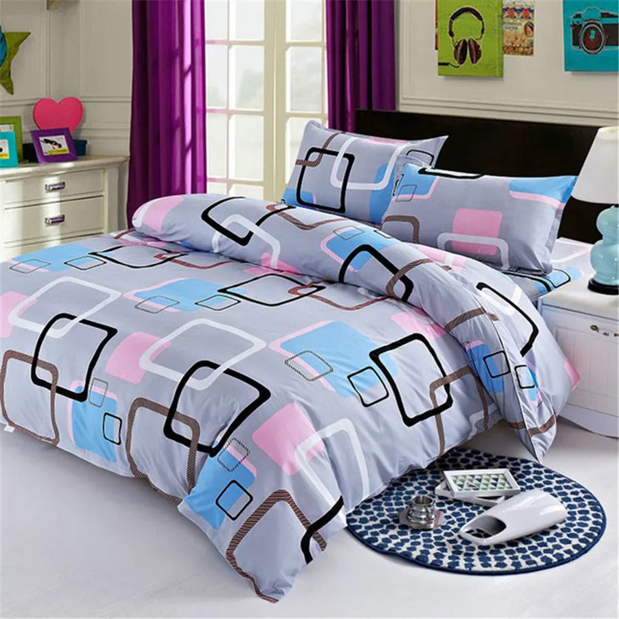 Multi-size Sheet Duvet Cover Pillowcase  Home Textile Bedding Single Piece Bedding Single Person Double Quilt Cover Pi-Mart