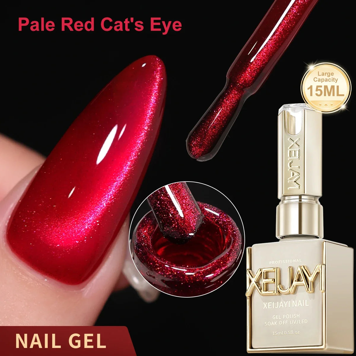 XEIJAYI 1pc 15ML Blue cat eye Nail Gel polish Semi Permanent Nail Art Soaking UV LED Nail Salon DIY Nail Salon Gel Tri Light Beauty