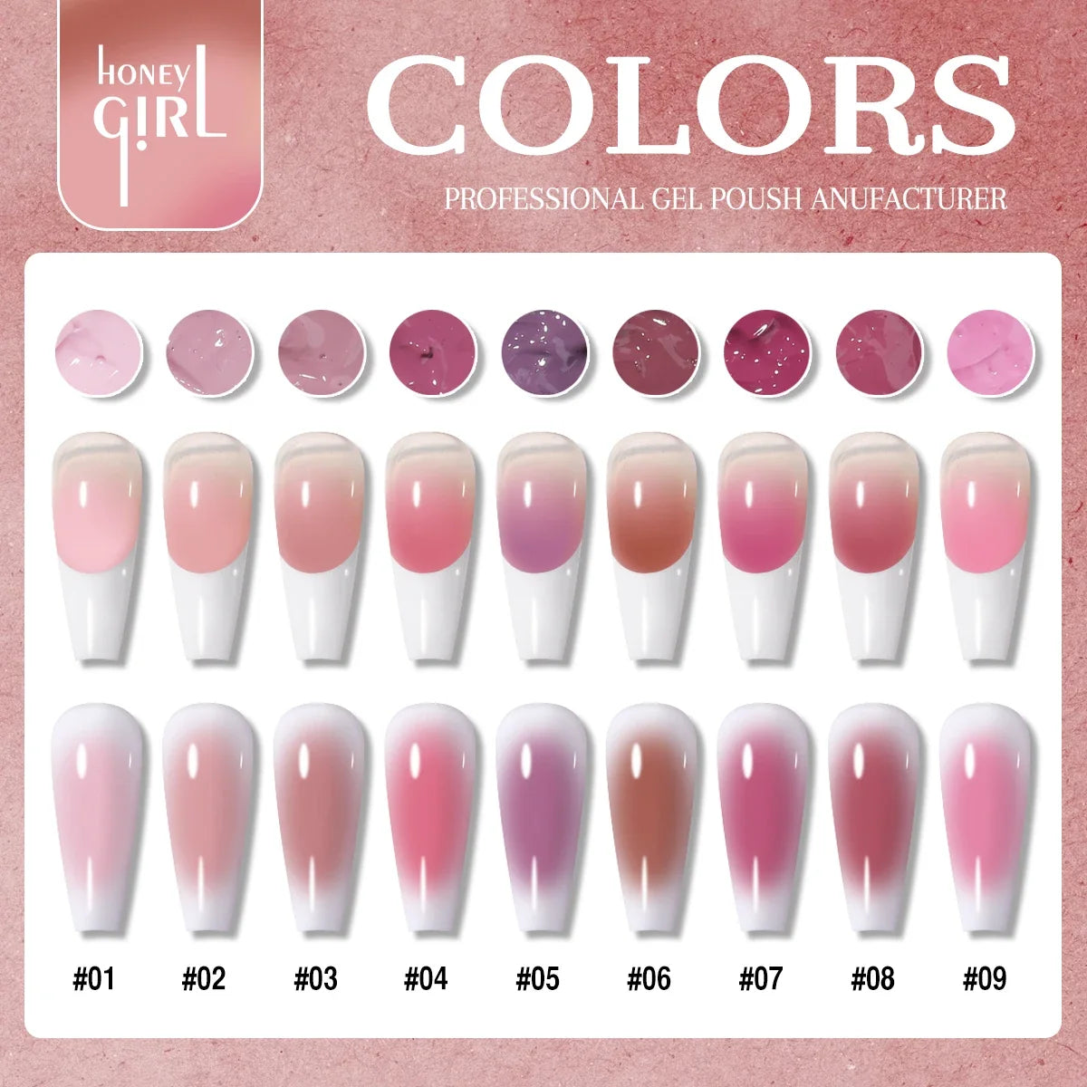 1pc 9 Colors Pink Patting Gel Smudge Canned High Saturation Popular Semi-Solid UV&LED Nail Polish Gel Nail Salon Special Y2K INS Tri Light Beauty