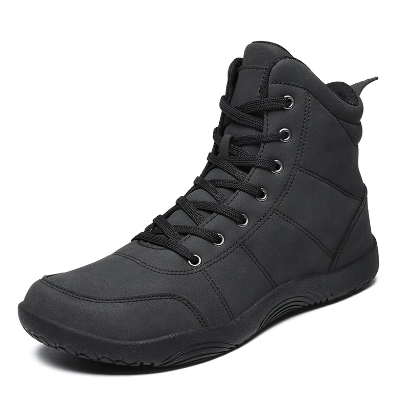2026 New Unisex Sports Shoes Lightweight And Non Slip Walking Shoes Comfortable High Top Solid Color High-Quality Hiking Shoes Pi-Mart