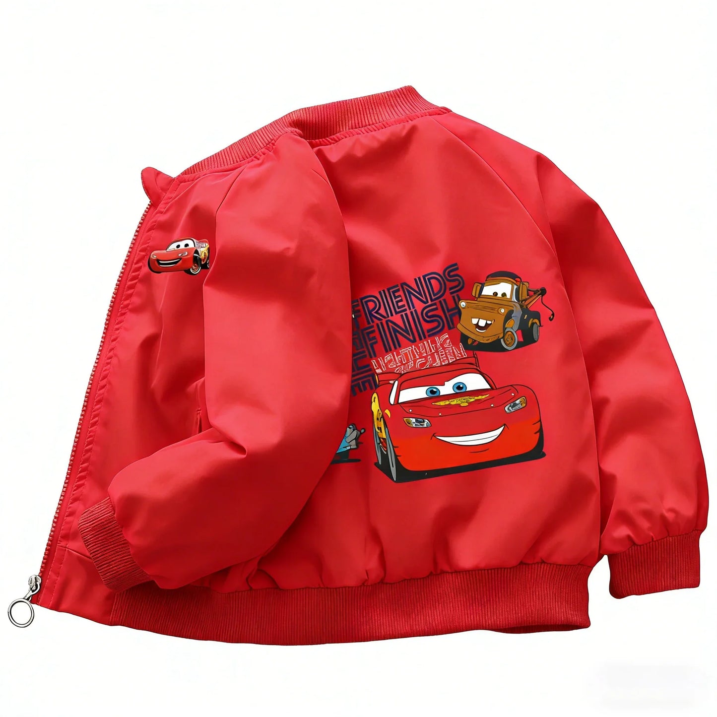 Cars Lightning McQueen Children Jacket New Spring Autumn Baby Boy Girl Cartoon Zipper Long Sleeves Windbreaker Kids Sports Coats LadyShow.Store