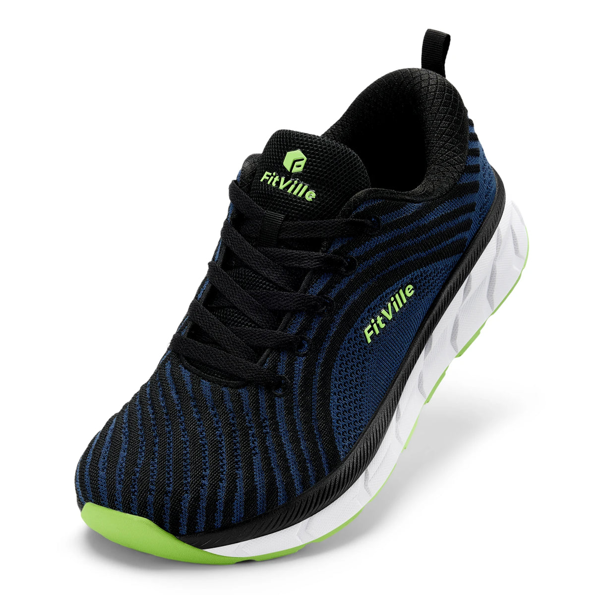 FitVille Wide Toe Box Shoes for Men Cushioned Well Extra Wide Width Shoes Non Slip Wide Lightweight Breathable Running Shoes Pi-Mart