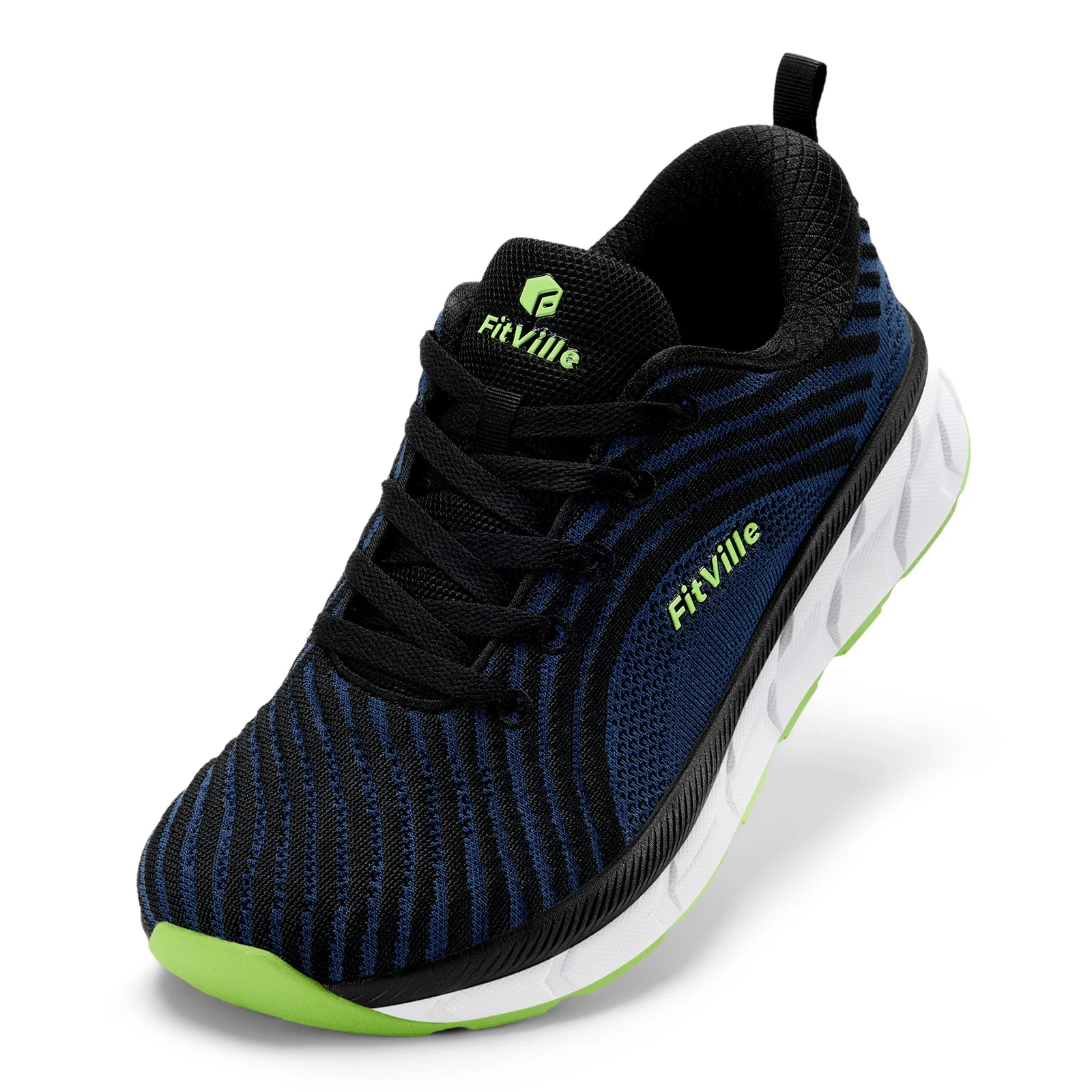 FitVille Wide Toe Box Shoes for Men Cushioned Well Extra Wide Width Shoes Non Slip Wide Lightweight Breathable Running Shoes Pi-Mart