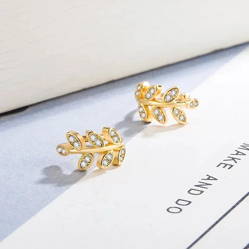 EVISPOL 1Pc Hot Sale Cute Metal Leaf Earcuff Clips On Earring for Women Fake Piercing Cartilage Earrings Ear Ring Without Hole Pi-Mart