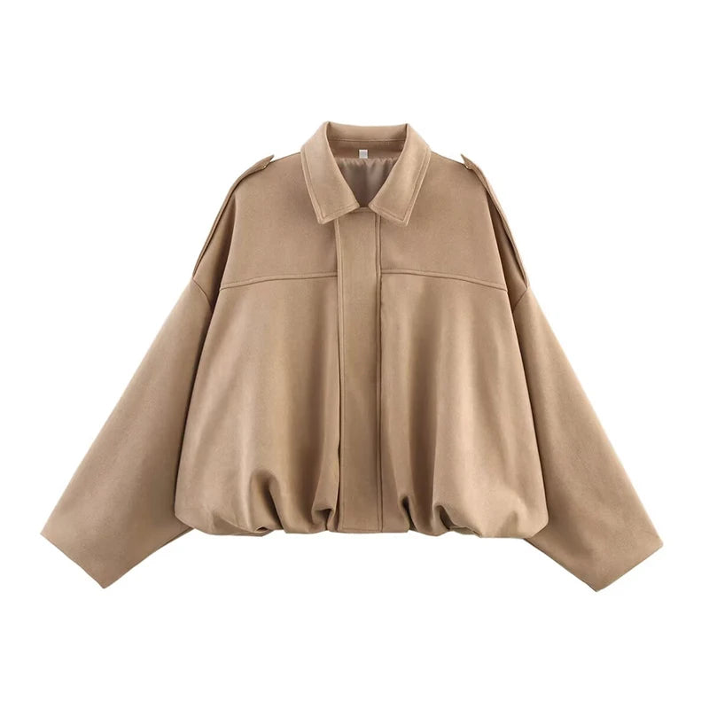 Women's Autumn Jacket Fashion Bomber Jackets Coats Winter Women's Coat Loose Women Jacket Vintage New Outerwear Pi-Mart