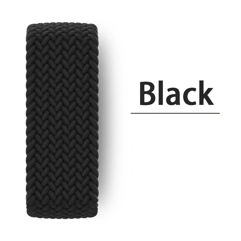 Braided Solo Loop For Apple watch Band 46mm 44mm 45mm 42mm 40mm 41mm Bracelet correa iwatch Series Ultra 2 11 10 9 SE 8 7 Strap LadyShow.Store