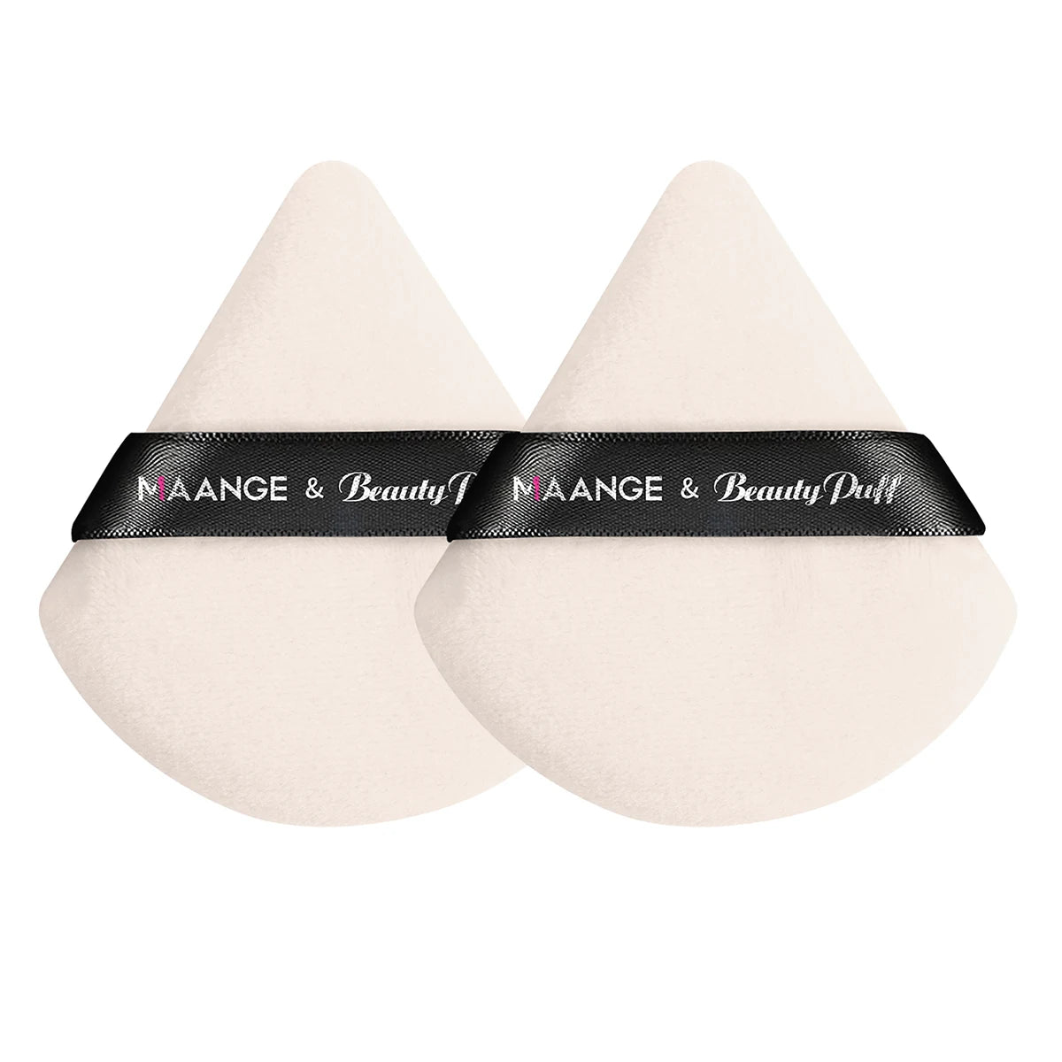 Maange 3Pcs Makeup Brushes + 2Pcs Triangle Powder Puff Set Concealer Eye Shadow Makeup Brush Blending Cosmetic Beauty Tools Pi-Mart
