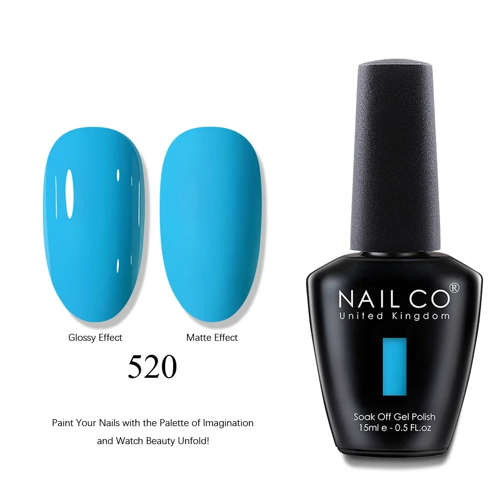 NAILCO 15ml Brown Nails Art Red Color Gel Nail Polish Semi-permanent UV Gel Polish Coffee Manicure Chocolate Hybrid Nail Varnish Tri Light Beauty