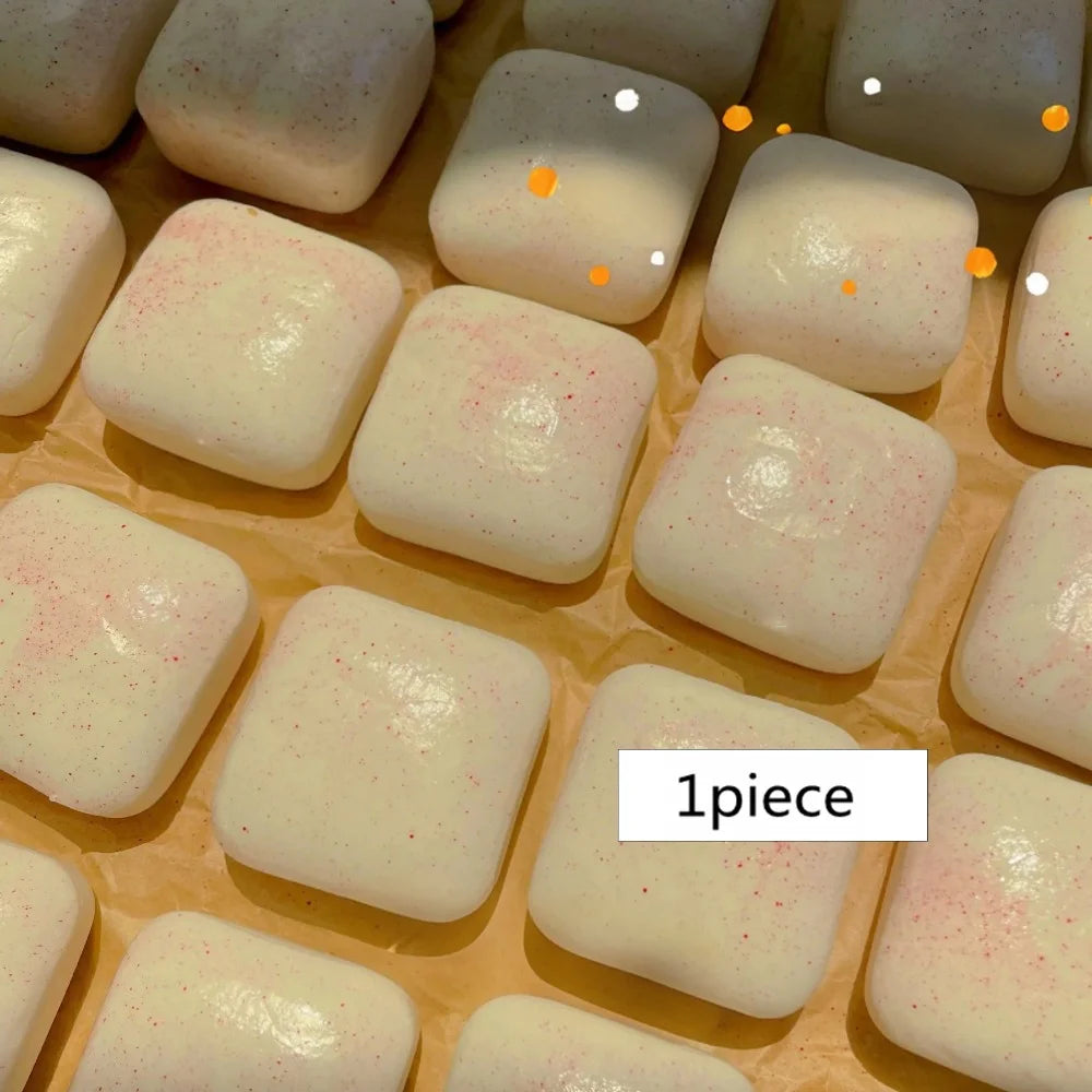 Squishy Simulated Square Bread Squeeze Toy Stress Relief Slow Rising Small Toast Sensory Fidget Toys for Anxiety ADHD Kids Adult Pi-Mart