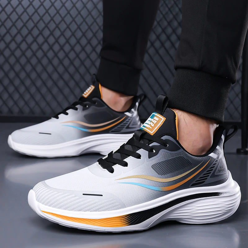 Men's Fashion Sneakers Breathable Comfortable Lightweight Walking Shoes Casual Sports Running Tennis Gym Training Shoes for Men Pi-Mart