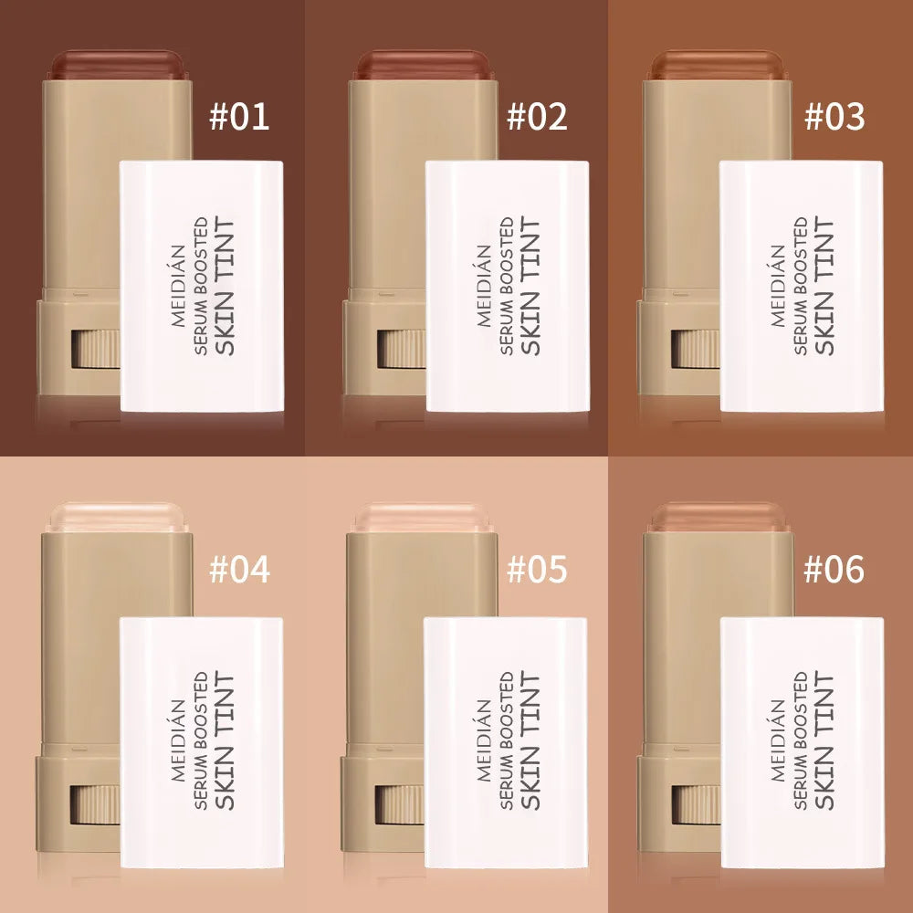 1/2PCS Skin Tint Stick Waterproof Nourishing Solid Tinted Serum Foundation Balm  Face Tinted Face Contour Stick Face Makeup Pi-Mart