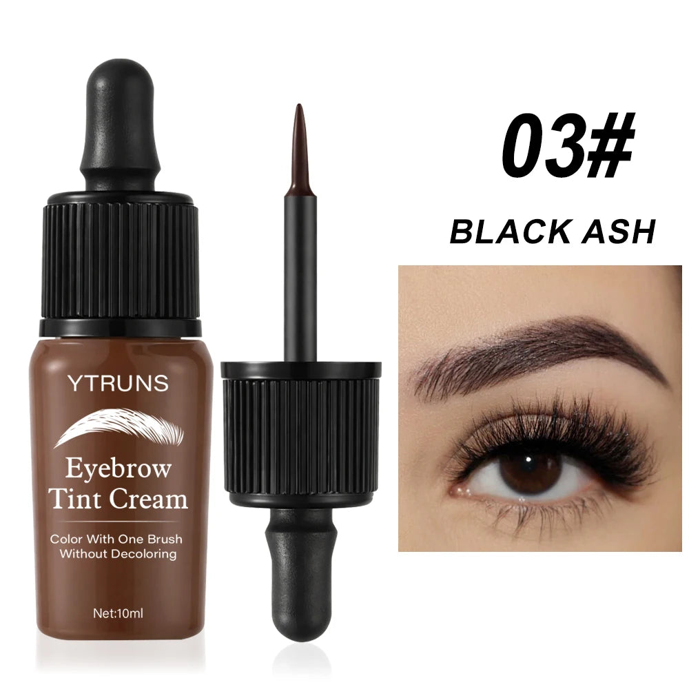 YTRUNS Peel Off Brow Tint, Long Lasting Eyebrow Dye Cream, Waterproof Sweatproof Smudge Proof Brow Makeup Pi-Mart