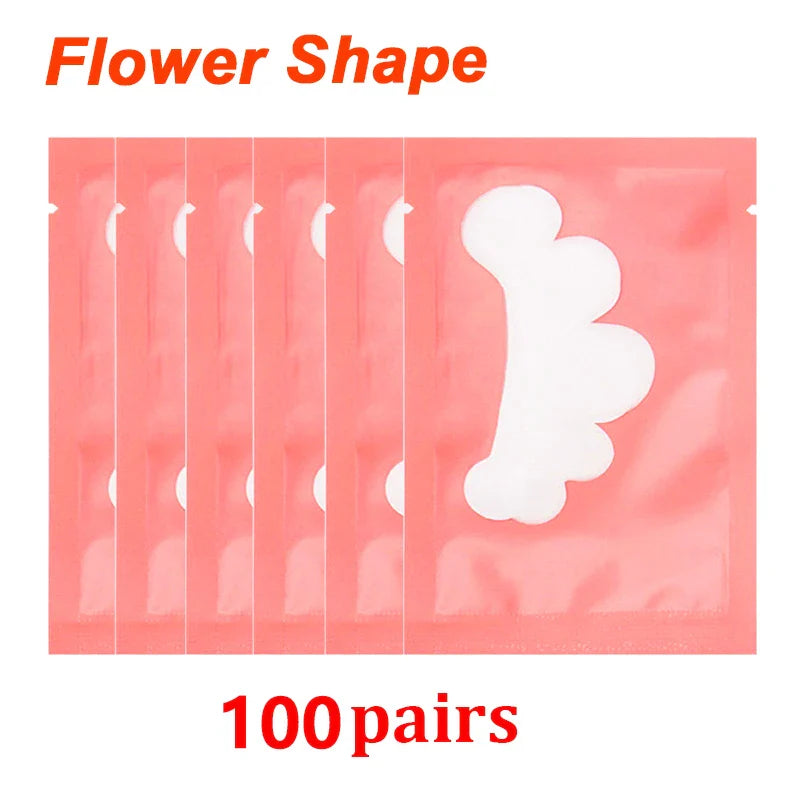 25/50/100Pairs Eye Patches Under Eyelash Pads for Building Paper Patches Lint Free Stickers for False Eyelashes LAUKISS LadyShow.Store