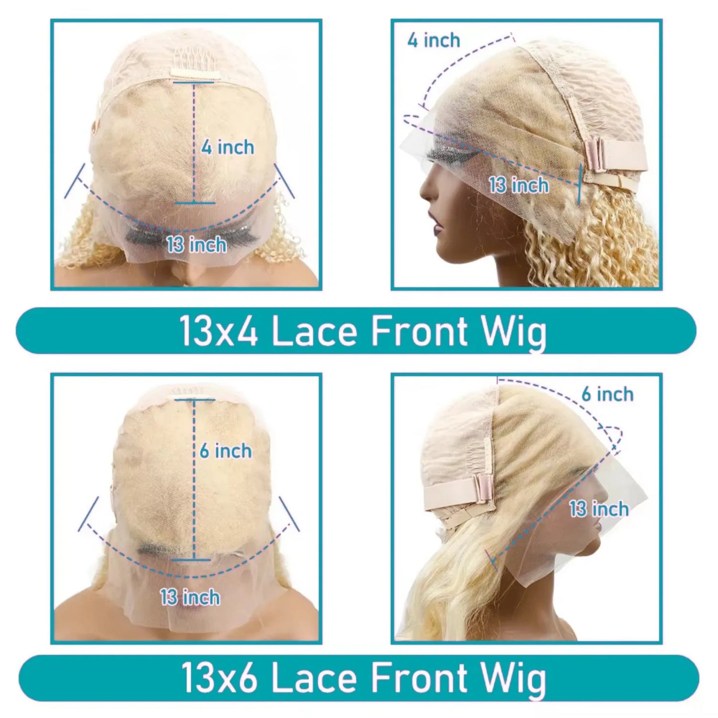 613 Human Hair Wig 13x6 Body Wave Blonde HD Lace Frontal Wig Pre Plucked 13x4 Transparent Lace Front Wigs For Women 200% Density LadyShow.Store