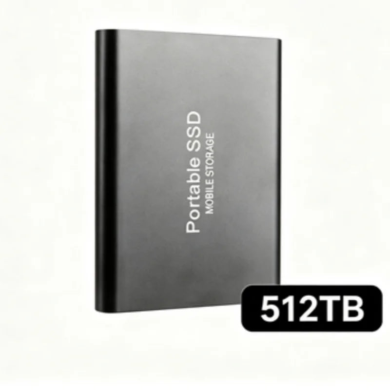 Portable External SSD, 1TB-16TB Large Capacity USB3.1 High Speed Solid State Drive, Lightweight Storage for Laptop, Desktop, Mac Pi-Mart