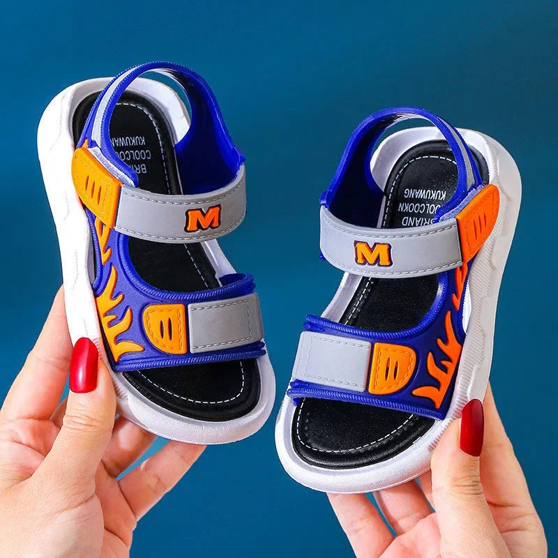 Summer Baby Sandals Solid Color Baby Boy Sandals Soft Sole Anti-slip Boys Girls Sandals Toddler Baby Shoes Beach 2-12 Years LadyShow.Store