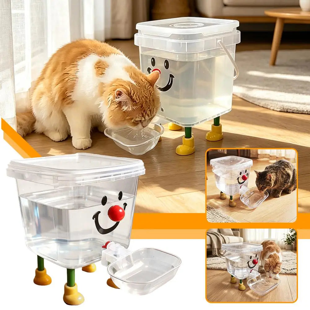 Pet Water Fountain Automatic Gravity Water Dispenser 3L Large Capacity Water Bowl for Cats Dogs Wireless Pet Drinker Pi-Mart